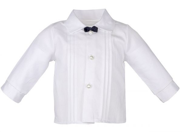 Taufhemd Markus in Weiß - perfekt zu einem Taufanzug - Baby Hemd von Carlina