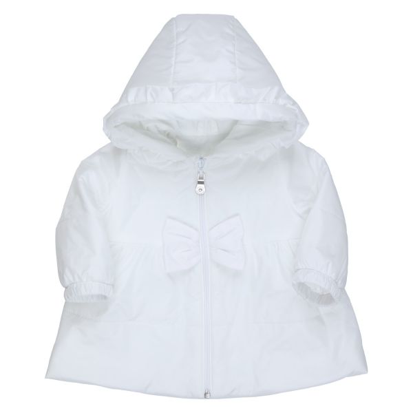 Tauf-Jacke für Baby Mädchen Taufe in Weiß - Baby Mantel von GYMP